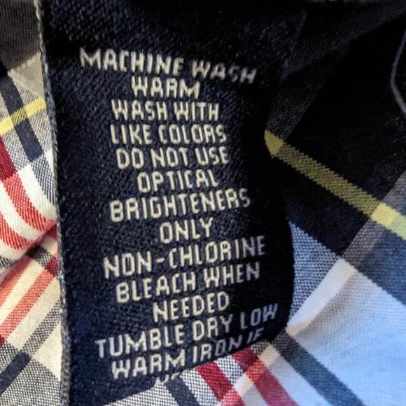 Chap's Non-Iron Button Down Plaid Top - Picture 4 of 6